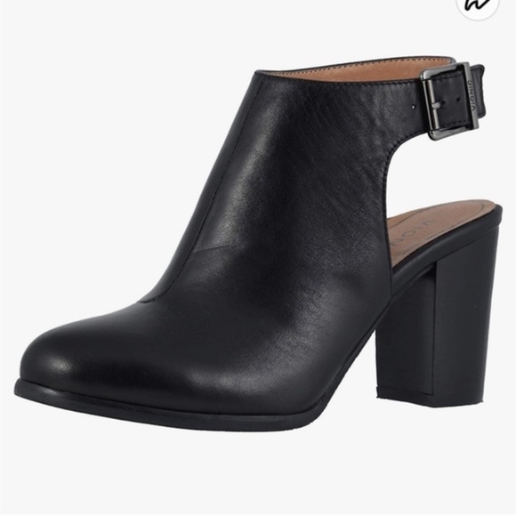 Vionic Lacey Leather Open Heel Booties - Picture 14 of 14